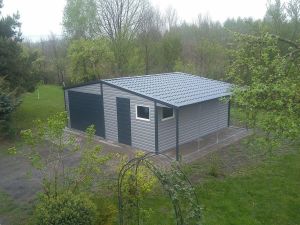  MOBILGARZS 6,5x5 kt oldalra lejt tet + 1m oldaltet