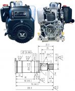  01-99022  ZONGSHEN MEGHAJT MOTOR ZONGSHEN NH150H 149cc 4,0 VZSZINTES TENGELY Dngl motor
