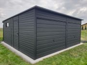  6x5 m_   Garzs vzszintes bordzssal, szeglyekkel s ereszcsatornval