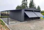  7x5 + 3 m terasz   Garzs vizszintes bordzssal, szeglyekkel